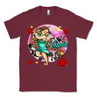 Burgundy cupid with arrows and stars Classic Tee - AdoDesignShop
