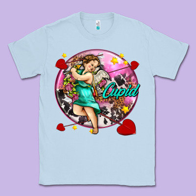Cupid With Arrows And Stars Classic Tee Designed By Adodesignshop