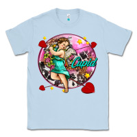Dusty Blue cupid with arrows and stars Classic Tee - AdoDesignShop