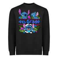 Black preview flower stitch 4 th grade Heavyweight Sweatshirt - AdoDesignShop