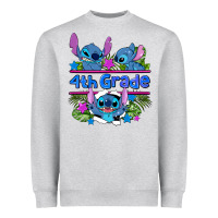 Heather Grey preview flower stitch 4 th grade Heavyweight Sweatshirt - AdoDesignShop