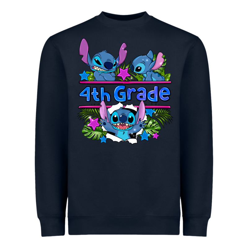 Preview Flower Stitch 4 Th Grade Heavyweight Sweatshirt by AdoDesignShop | Teevron