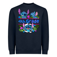 Navy preview flower stitch 4 th grade Heavyweight Sweatshirt - AdoDesignShop