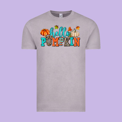 Hello Pumpkin Vintage Tee Designed By Adodesignshop