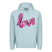 Blue Mist valentine's day love balloon Premium Hoodie - RanaPortraitStore