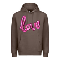 Coffee valentine's day love balloon Premium Hoodie - RanaPortraitStore