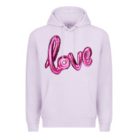Lilac valentine's day love balloon Premium Hoodie - RanaPortraitStore