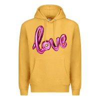 Mustard valentine's day love balloon Premium Hoodie - RanaPortraitStore