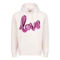 Pale Pink valentine's day love balloon Premium Hoodie - RanaPortraitStore