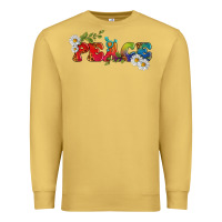 Antique Gold Lgbtq Peace With Daisy Premium Sweatshirt - BundleAndBundleShop