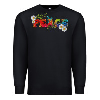 Black Lgbtq Peace With Daisy Premium Sweatshirt - BundleAndBundleShop