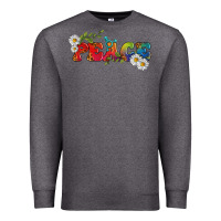 Charcoal Heather Lgbtq Peace With Daisy Premium Sweatshirt - BundleAndBundleShop
