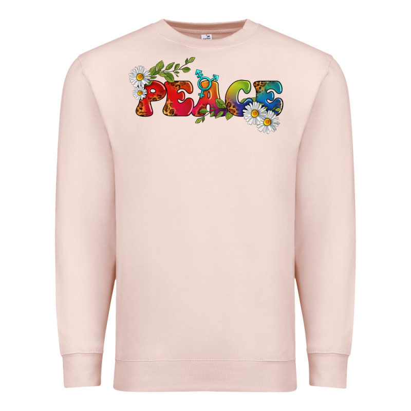 Lgbtq Peace With Daisy Premium Sweatshirt by BundleAndBundleShop | Teevron
