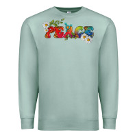 Seafoam Lgbtq Peace With Daisy Premium Sweatshirt - BundleAndBundleShop