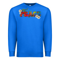 True Royal Lgbtq Peace With Daisy Premium Sweatshirt - BundleAndBundleShop