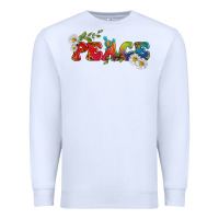 White Lgbtq Peace With Daisy Premium Sweatshirt - BundleAndBundleShop