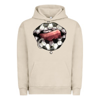 Pigment French Oak Soccer lips Urban Hoodie - HowdyJamesFarm