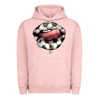 Pigment Salmon Soccer lips Urban Hoodie - HowdyJamesFarm