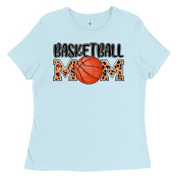 Baby Blue basketball mom Ladies Tee - AdoDesignShop