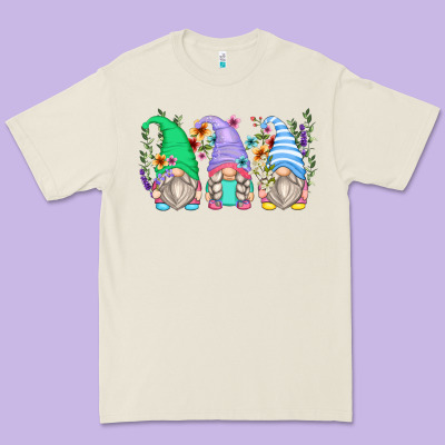 Premium Tee floral gnomes