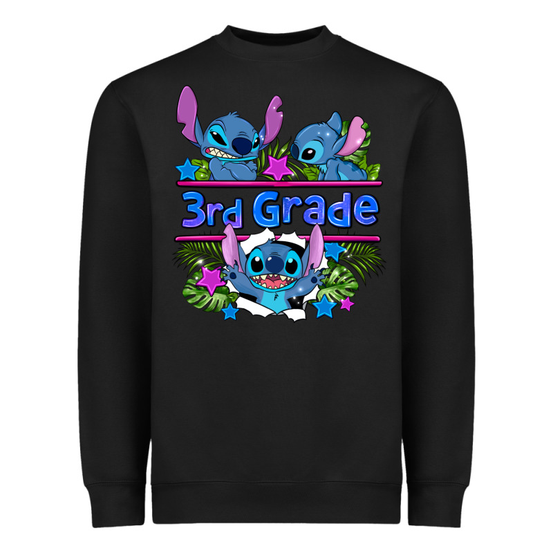 Preview Flower Stitch 3rd Grade Heavyweight Sweatshirt by AdoDesignShop | Teevron