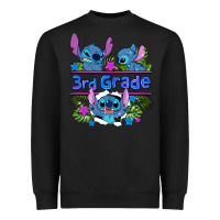 Black preview flower stitch 3rd grade Heavyweight Sweatshirt - AdoDesignShop
