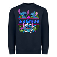 Navy preview flower stitch 3rd grade Heavyweight Sweatshirt - AdoDesignShop