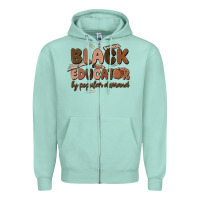 Seafoam black educator by popular demand Zipper Hoodie - MaliasSmallBusiness