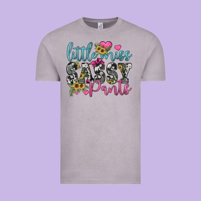 Little Miss Sassy Pants Vintage Tee Designed By Jahusdesignshop
