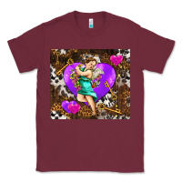 Burgundy cupid and heart Classic Tee - AdoDesignShop