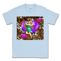 Dusty Blue cupid and heart Classic Tee - AdoDesignShop