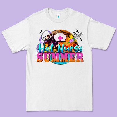 Hot Nurse Summer Premium Tee Designed By Barkaloodesign