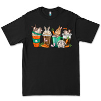 Black rabbit coffee cups Premium Tee - texasbilliewilder