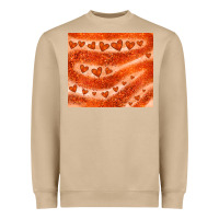 Mushroom orange glitter heart Heavyweight Sweatshirt - JahusDesignShop