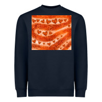 Navy orange glitter heart Heavyweight Sweatshirt - JahusDesignShop