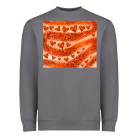 Storm orange glitter heart Heavyweight Sweatshirt - JahusDesignShop