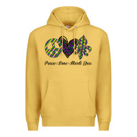 Antique Gold mardi gras love peace Premium Hoodie - Bettercallsaul