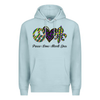 Blue Mist mardi gras love peace Premium Hoodie - Bettercallsaul