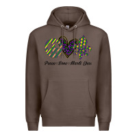 Coffee mardi gras love peace Premium Hoodie - Bettercallsaul