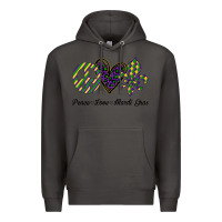 Smoke mardi gras love peace Premium Hoodie - Bettercallsaul