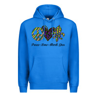 True Royal mardi gras love peace Premium Hoodie - Bettercallsaul