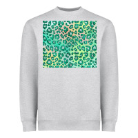 Heather Grey green leopard glitter Heavyweight Sweatshirt - JahusDesignShop