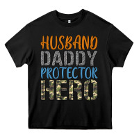 Black husband daddy protector hero Heavy Core Tee - Artiststas