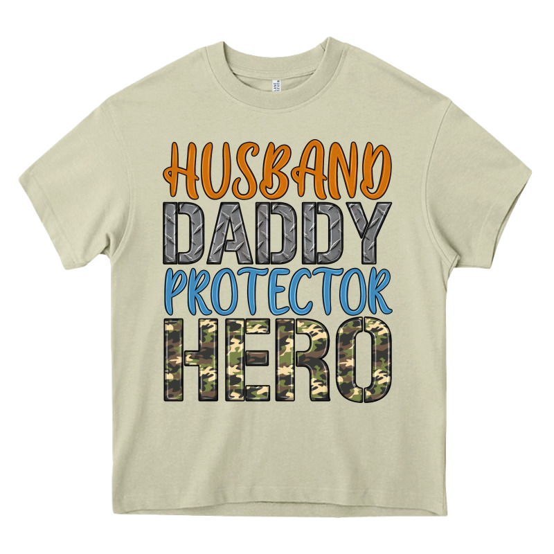 Husband Daddy Protector Hero Heavy Core Tee by Artiststas | Teevron