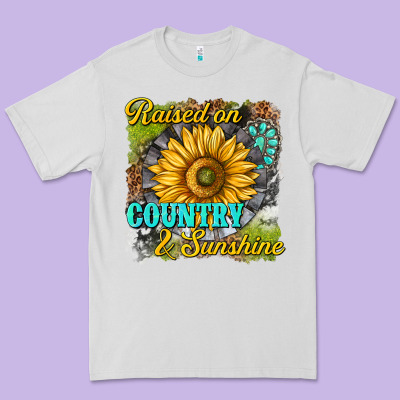 Premium Tee raised on country and sunshine