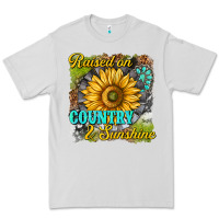 Dove Grey raised on country and sunshine Premium Tee - texasbilliewilder