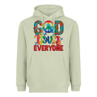 Lgbtq+ God Loves Everyone Heavyweight Hoodie | Teevron