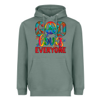 Sage LGBTQ+ God Loves Everyone Heavyweight Hoodie - BundleAndBundleShop