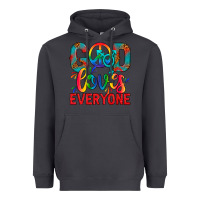 Smoke LGBTQ+ God Loves Everyone Heavyweight Hoodie - BundleAndBundleShop