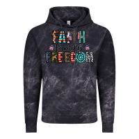Cloud Black faith family freedom Vintage Hoodie - CowhideDigitalArt